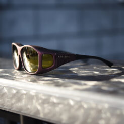 Polarized fitover sunglasses with yellow lenses