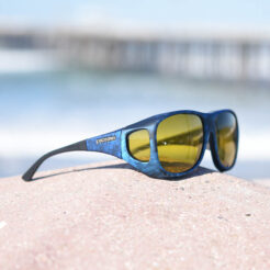 Large fitover sunglasses with ink finish