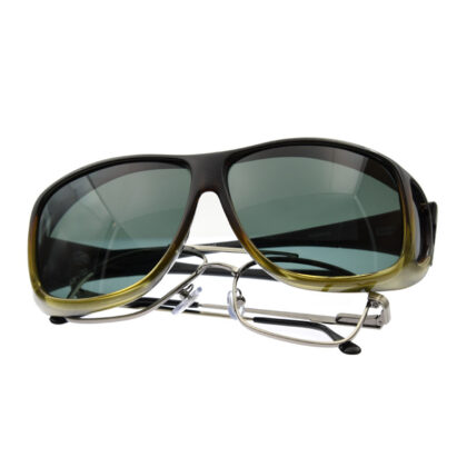 caramel aviator fitover sunglasses